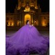 Ball Gown Purple Quinceanera Dresses Ruffled Vestidos De 15 Anos Chandelier Sleeve Sweet 15 Gowns